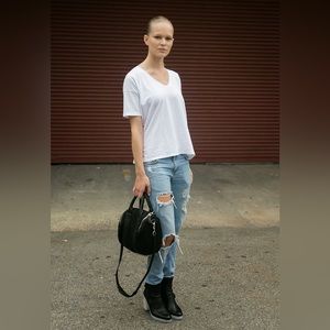 Alexander Wang Rubber Heel Ankle Boot | size 38.5